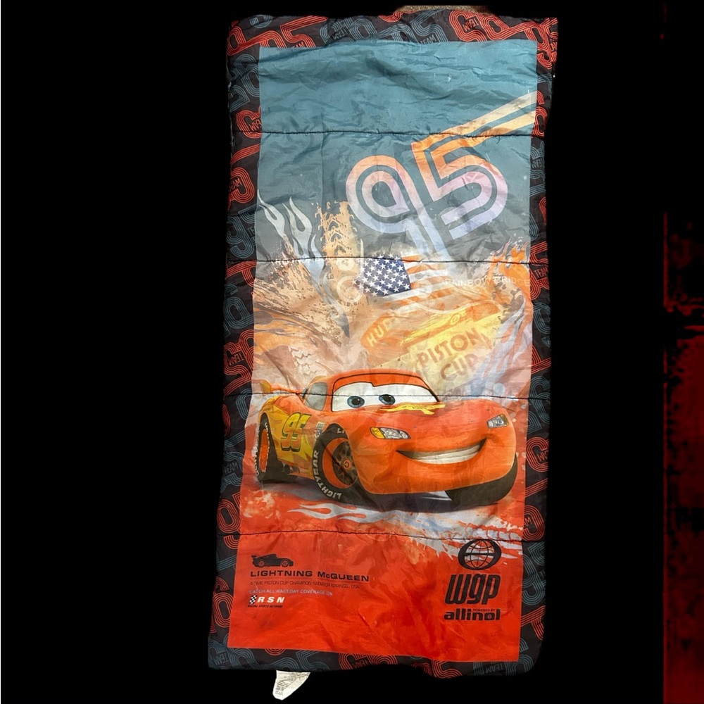 Disney PIXAR II Cars Lightning McQueen Kids Camping Sleeping Bag